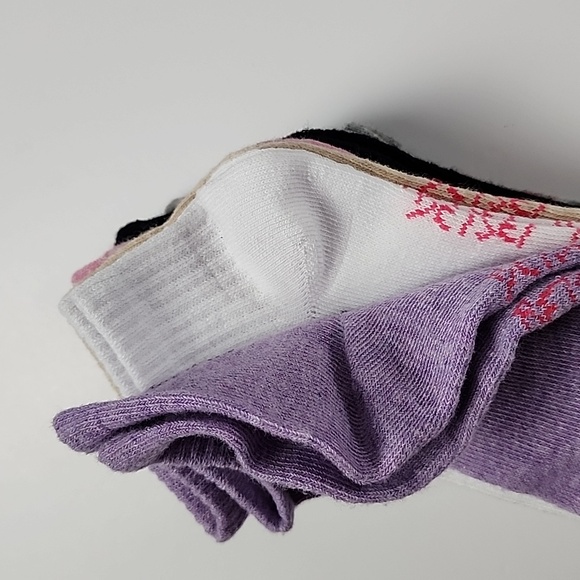 Betsey Johnson Quarters Ankle Socks Rhinestone Multi Colour 6 Pairs Size 5-10 - Picture 4 of 10